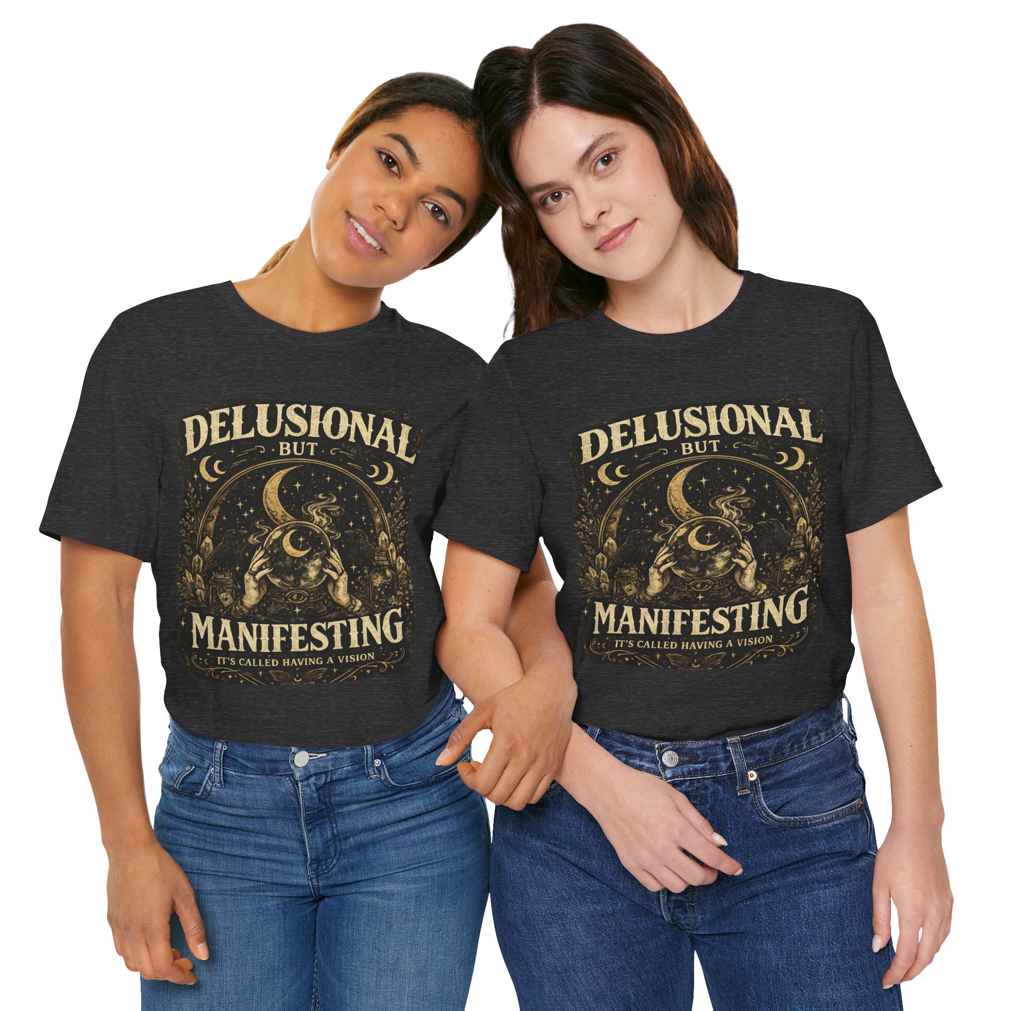 Delusional But Manifesting Vintage Mystic Tee